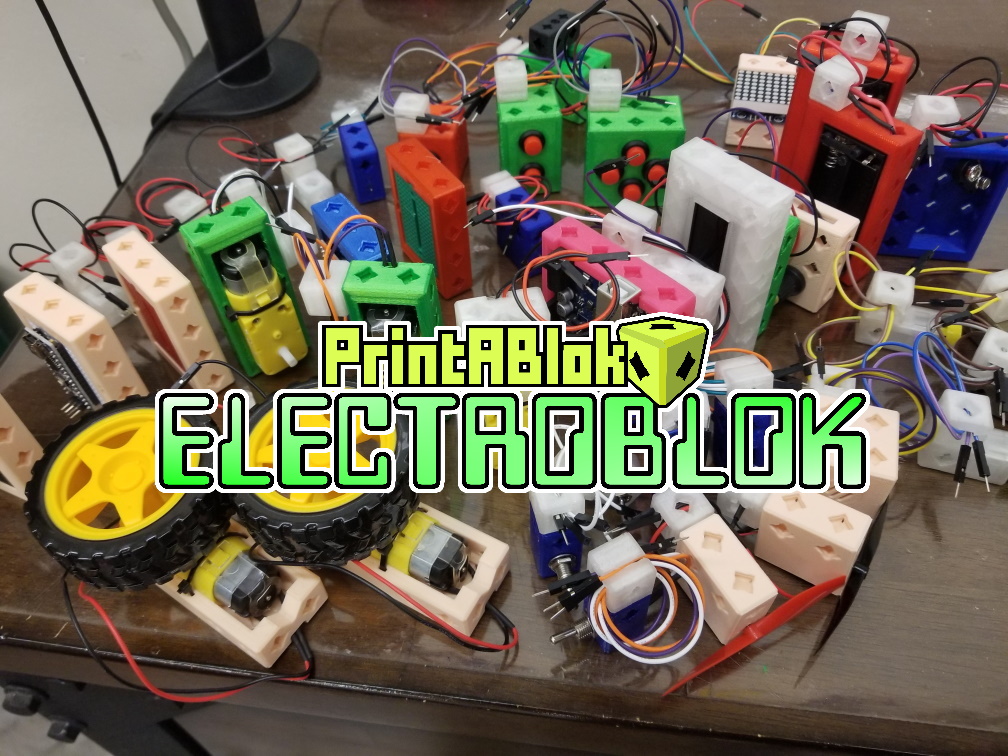 Electrobloks:PrintABlok DIY Snap Together Electronics