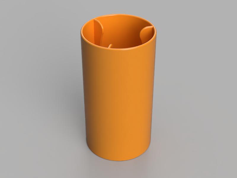 ADAPTADOR DE PILAS TIPO AA A TIPO C 3D model 3D printable