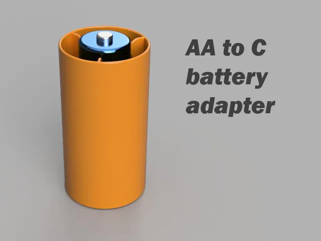 AA to C battery adapter