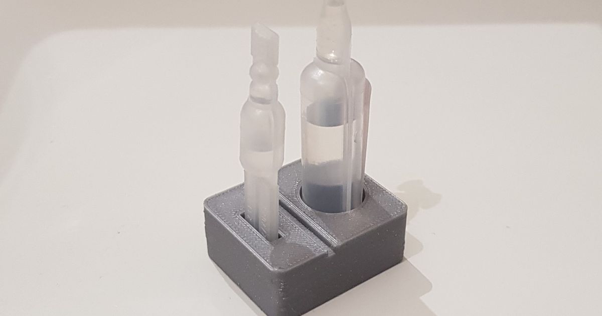 Eye drop stand by pictorf download free stl model printables