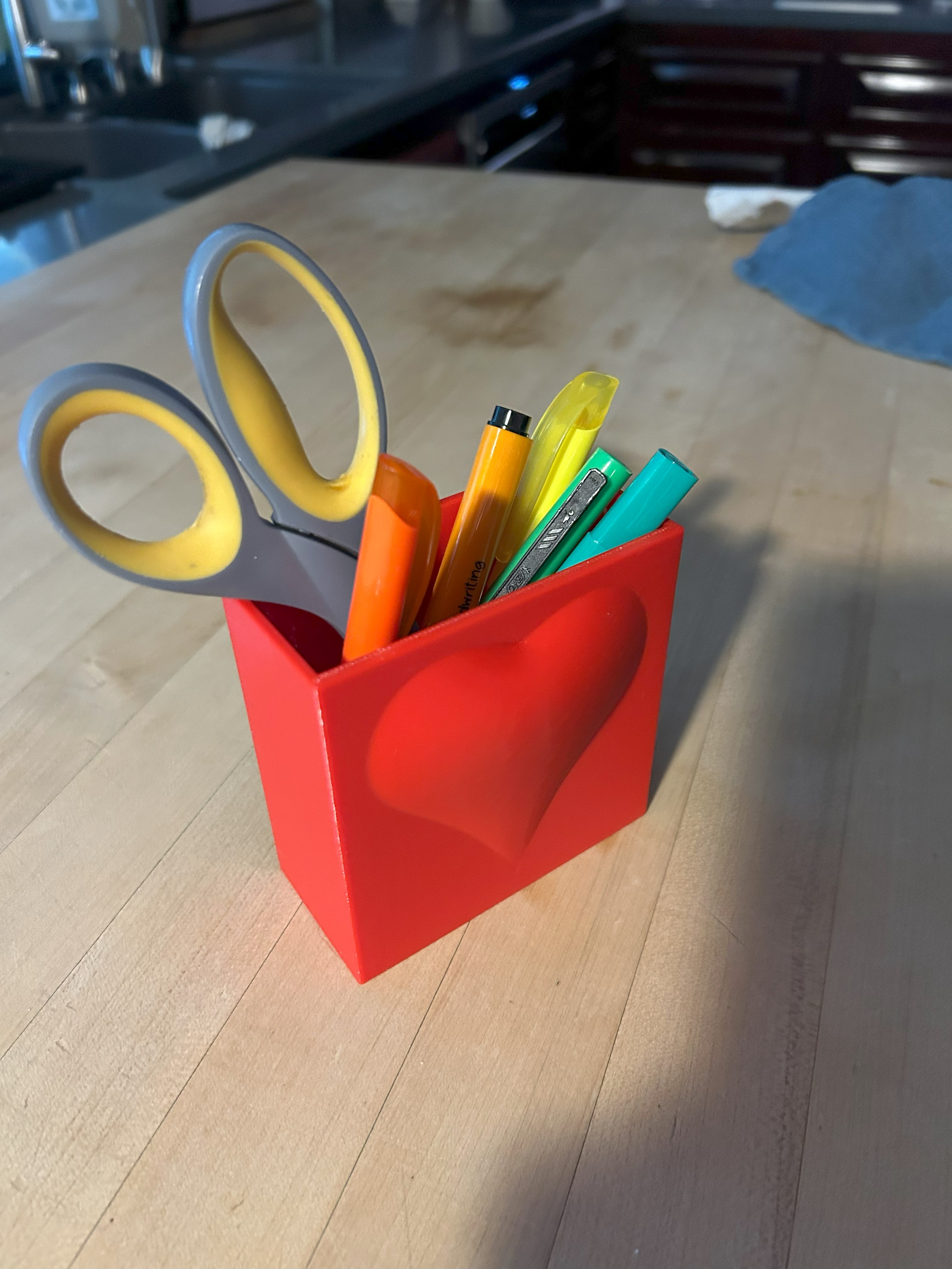 Valentine Pencil Box (with Embossed heart)
