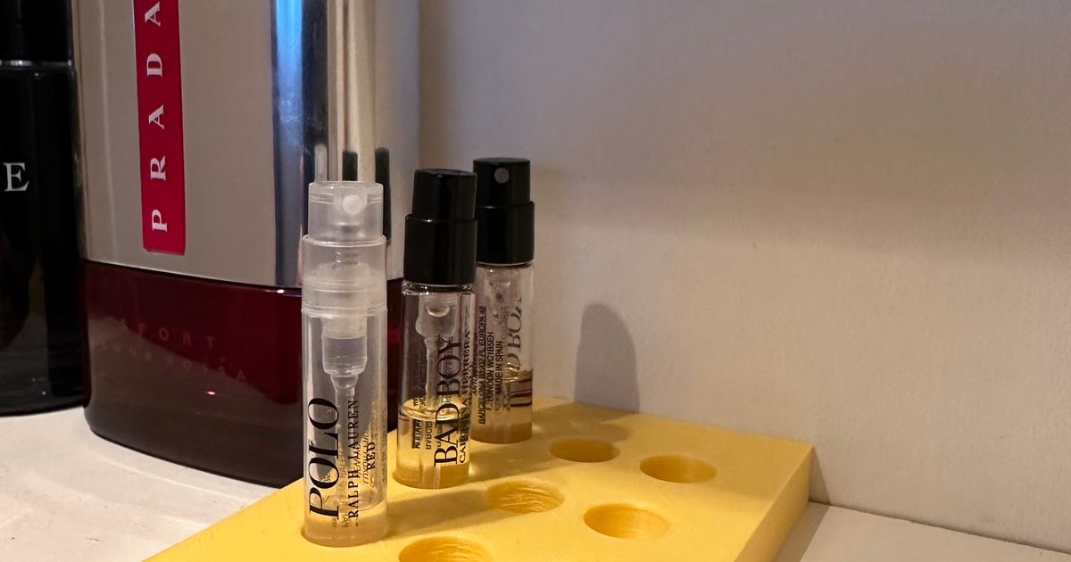 Perfume sample holder by 3djits download free stl model printables