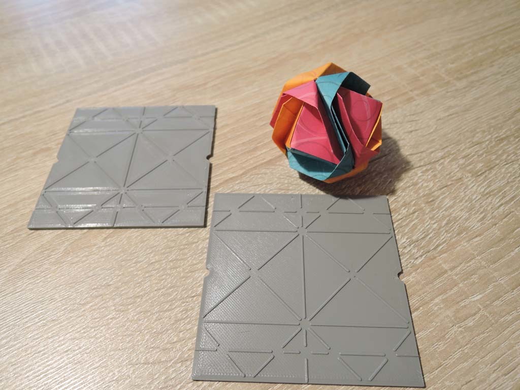 Origami press - japanese brocade unit
