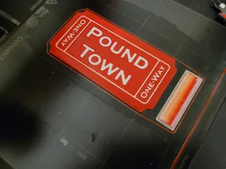 Pound Town Sticker