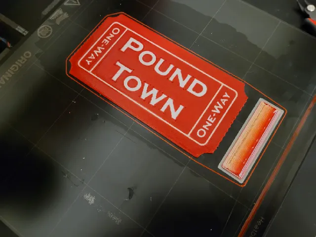 One-Way Ticket to Pound Town (Double-Sided)