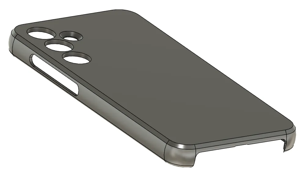 phone case with airbag Titanium Silver