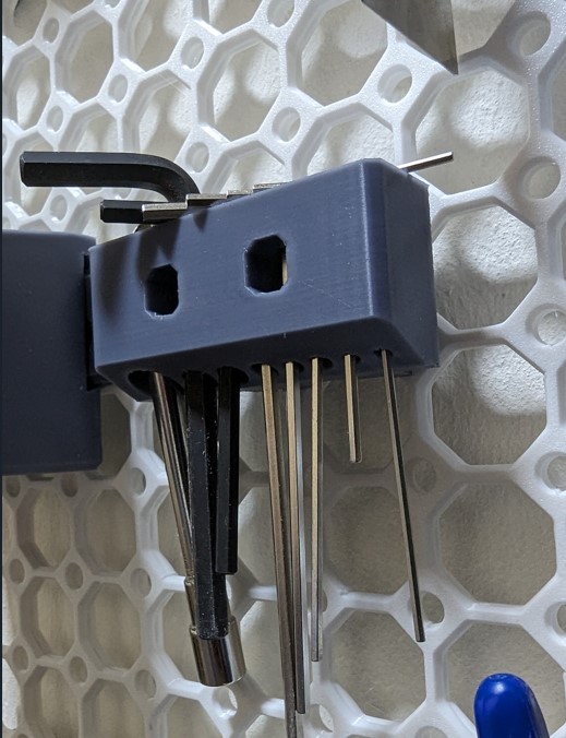 Hex keys holder for multiboard