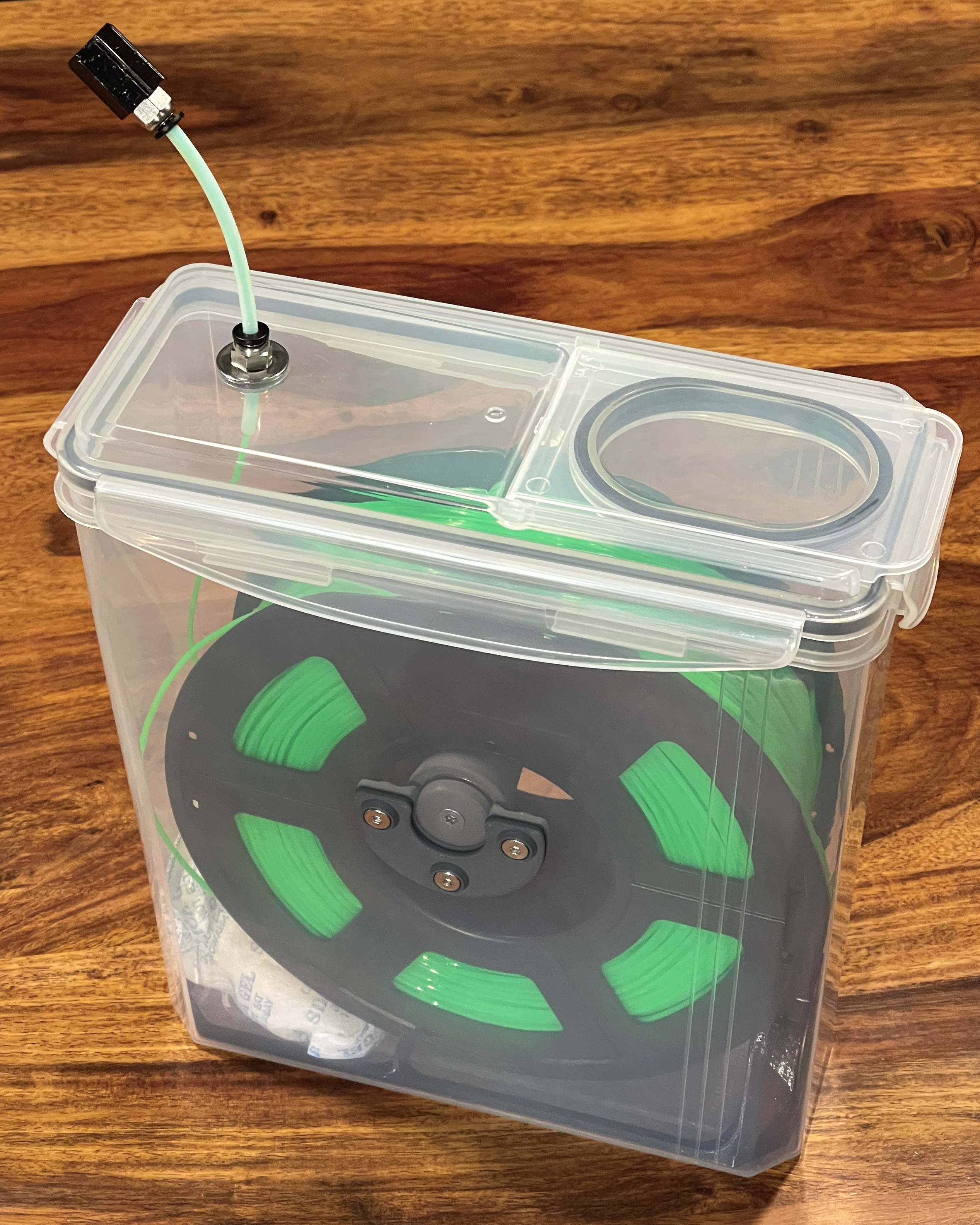 Slim Filament Dry Box with Bearing Spool Holder