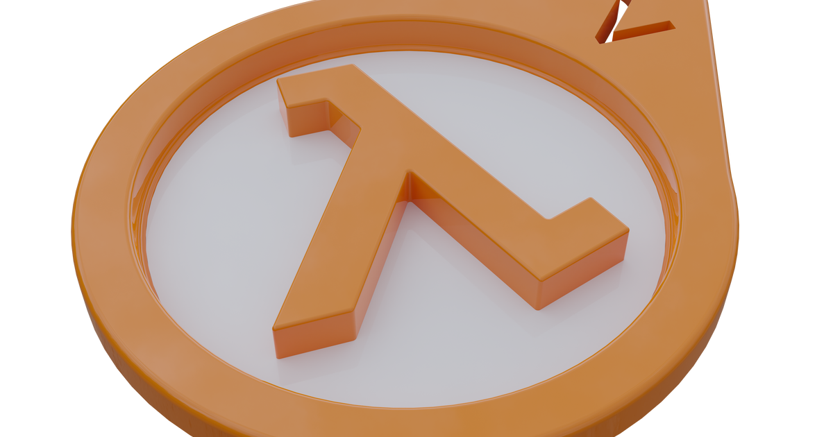 HalfLife Keychain by Branislav Pilipovic Download free STL model