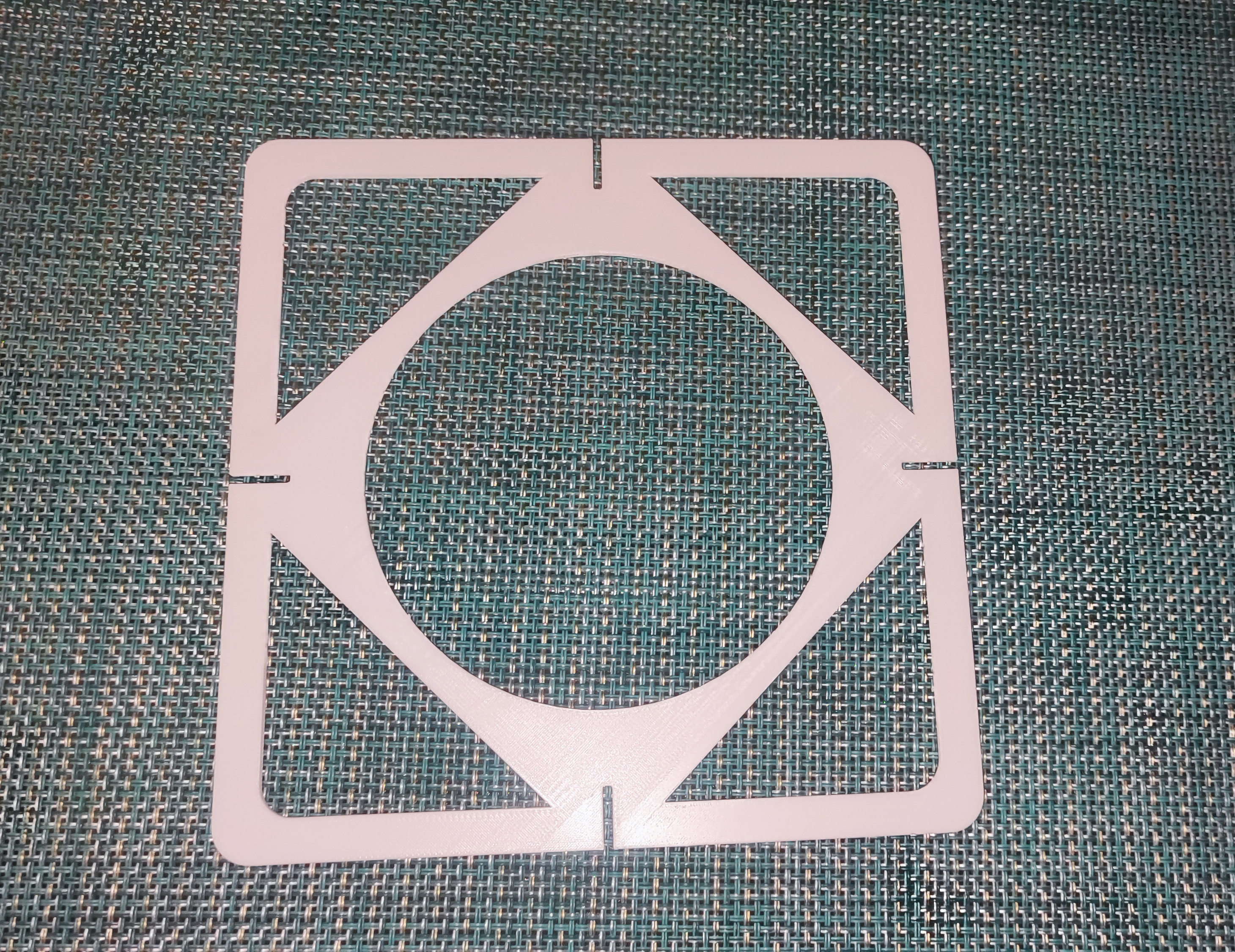 drywall or plasterboard led lamp template 15,5 x 15,5