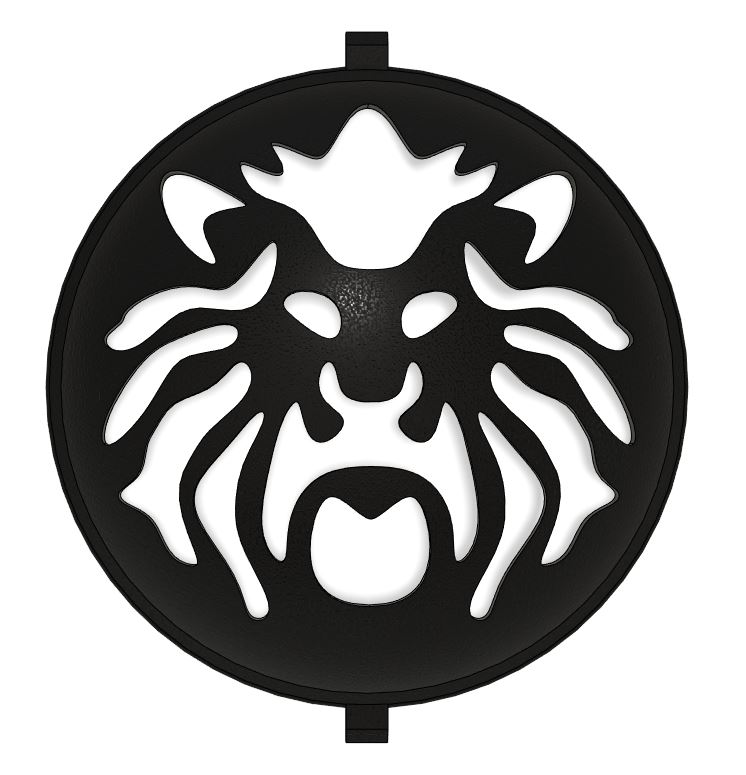 Golf - Golf Ball Stencil - Insert - Lion Head - Marker