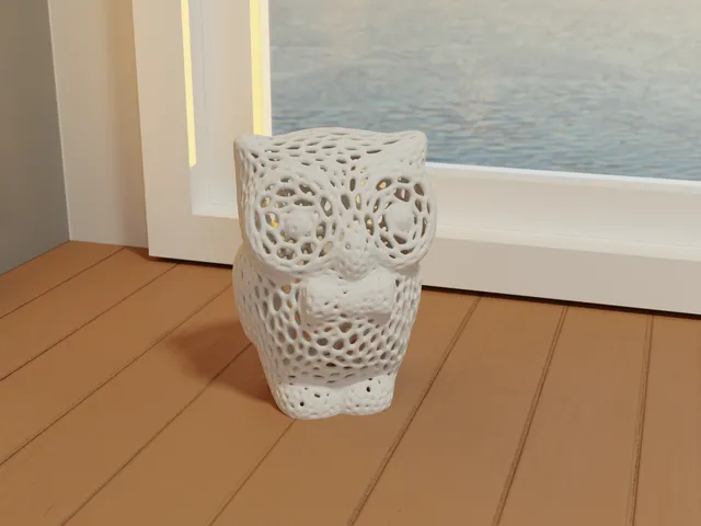 Voronoi Cute Owl