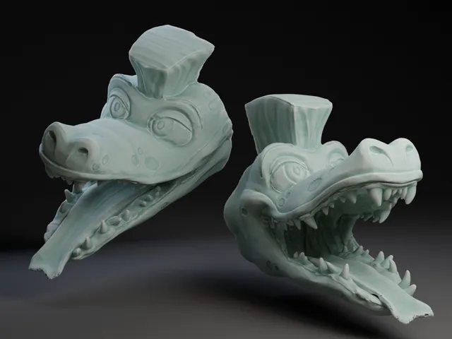 Punk Gator Head