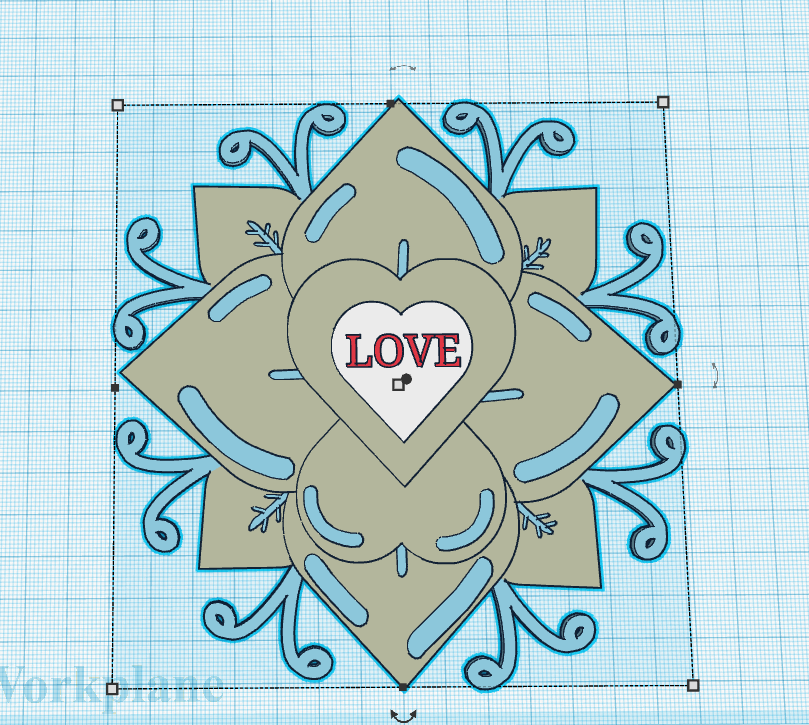 Heart Flower Wall Decor