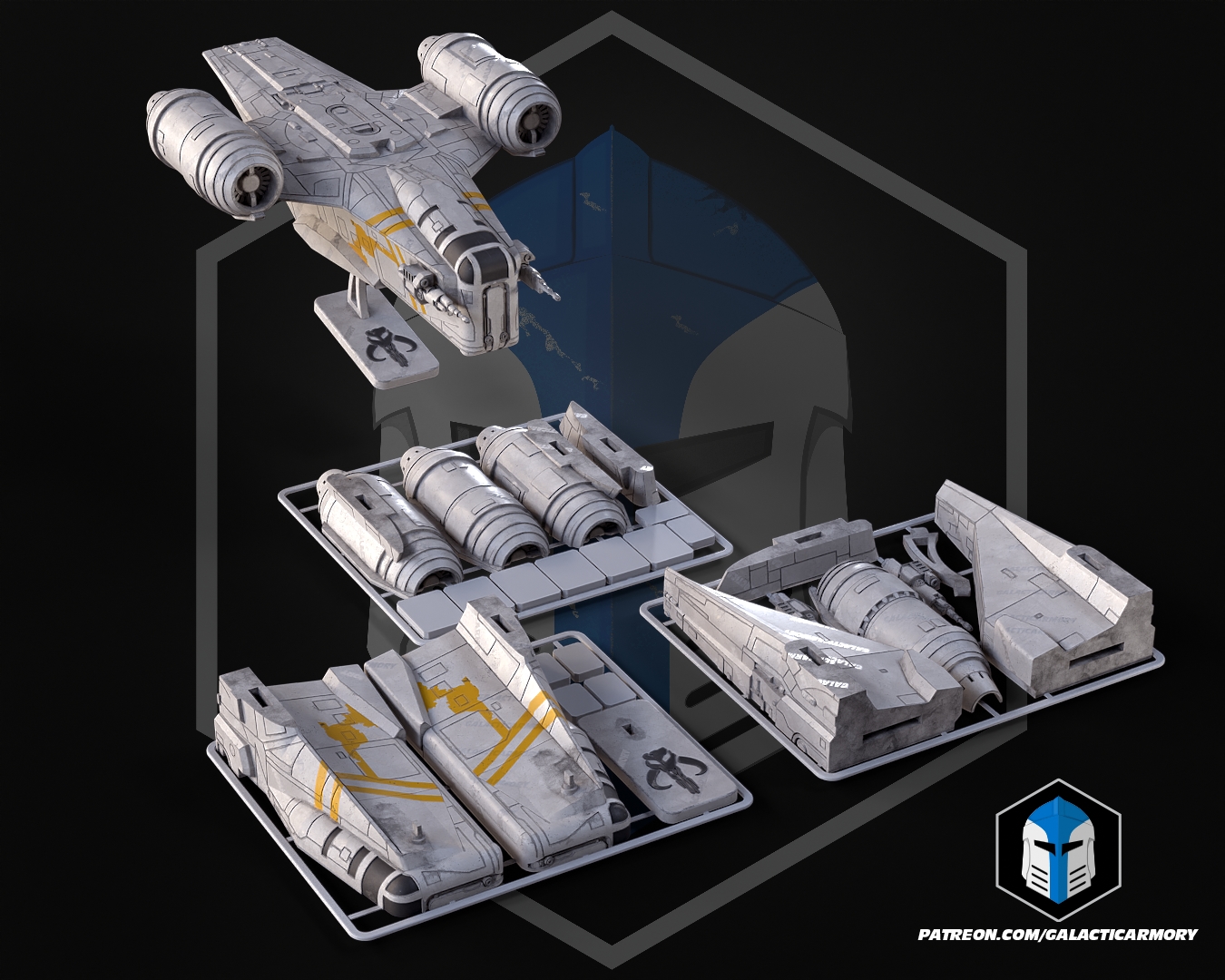 Razor Crest Kit Card - 3D Print Files