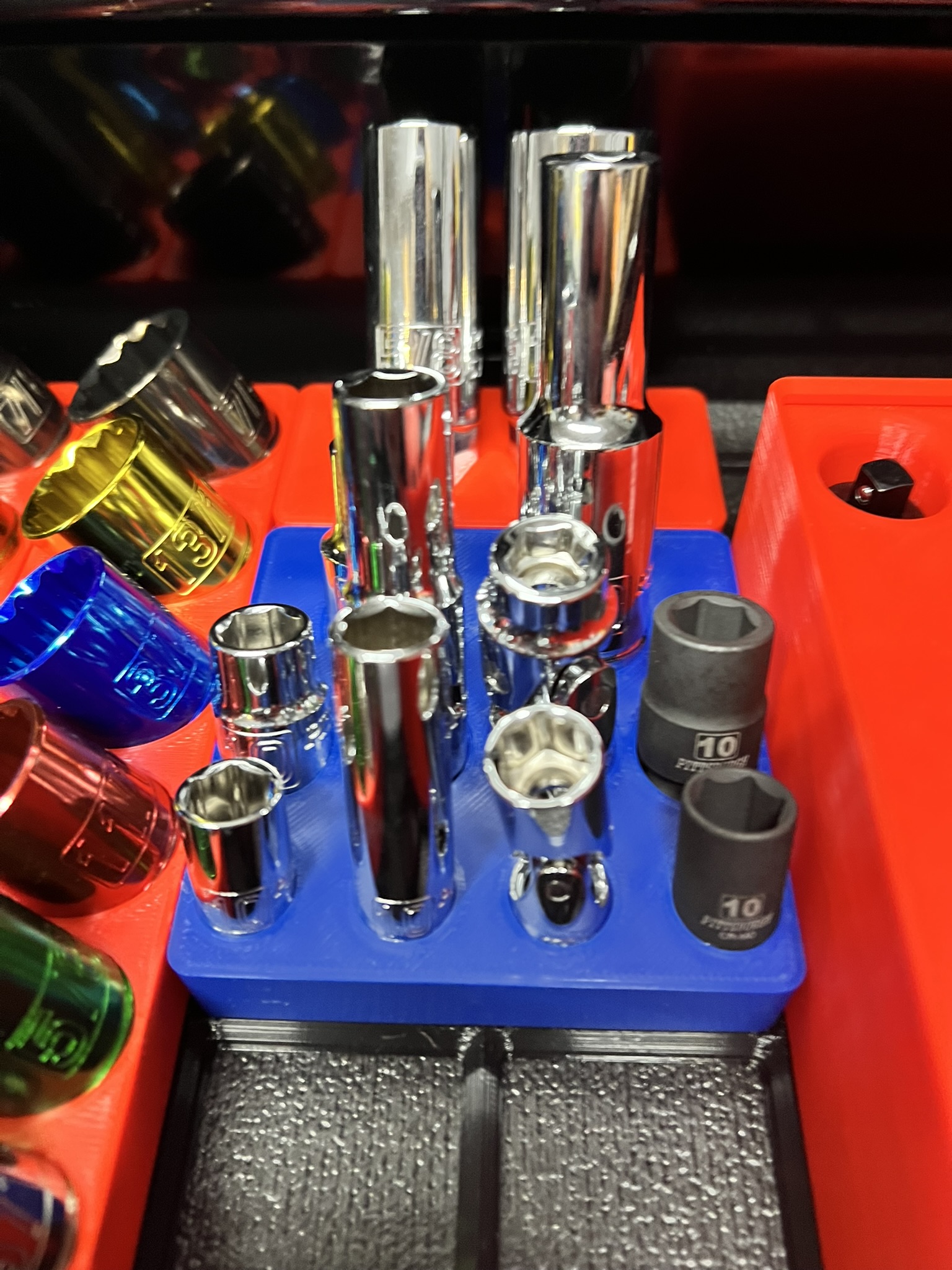 Gridfinity Harbor Freight 10mm Socket Holder by Brandon Scott