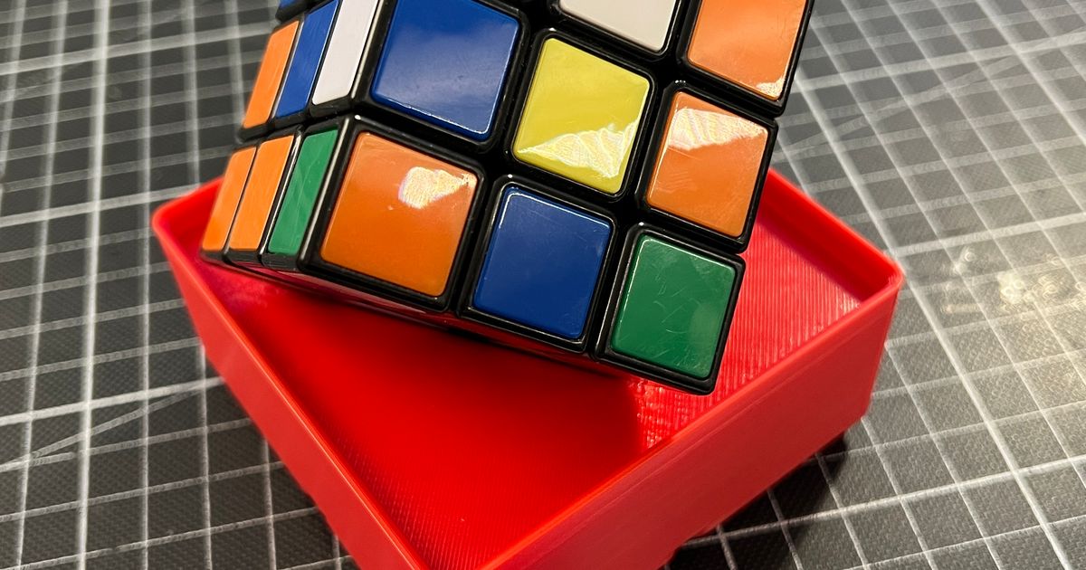 Gridfinity 2x2 for Rubik's Cube by Burns Download free STL model