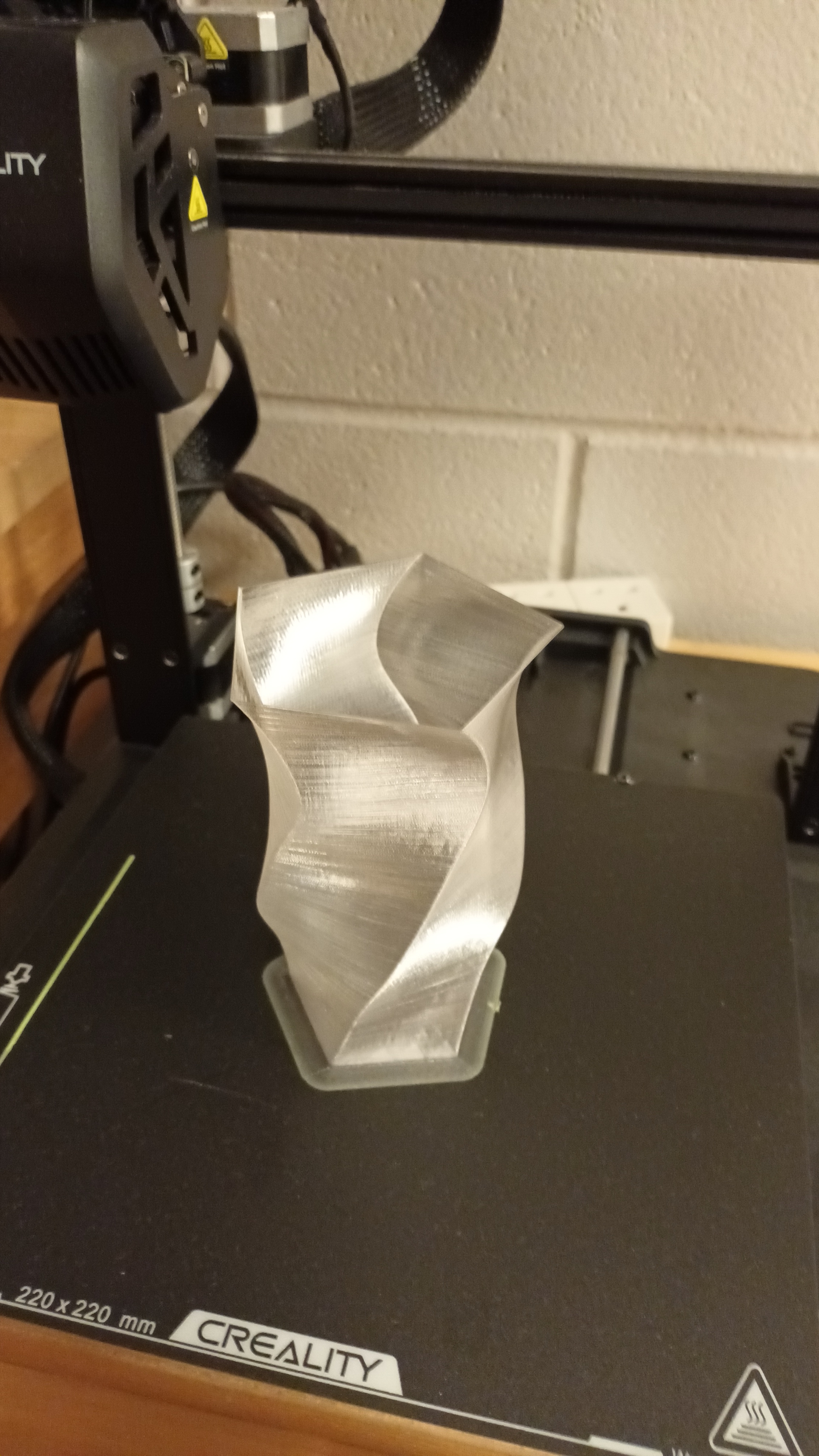 Pentagonal Swirl Vase