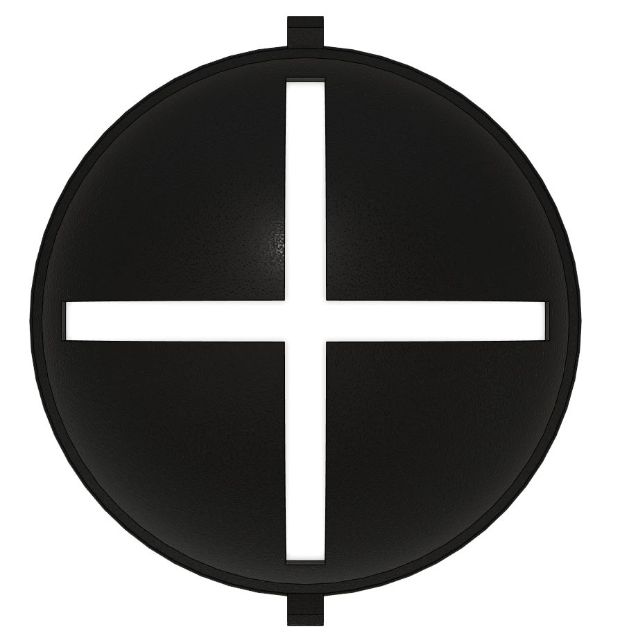 Golf - Golf Ball Stencil - Insert - Alignment - Cross Lines - Marker