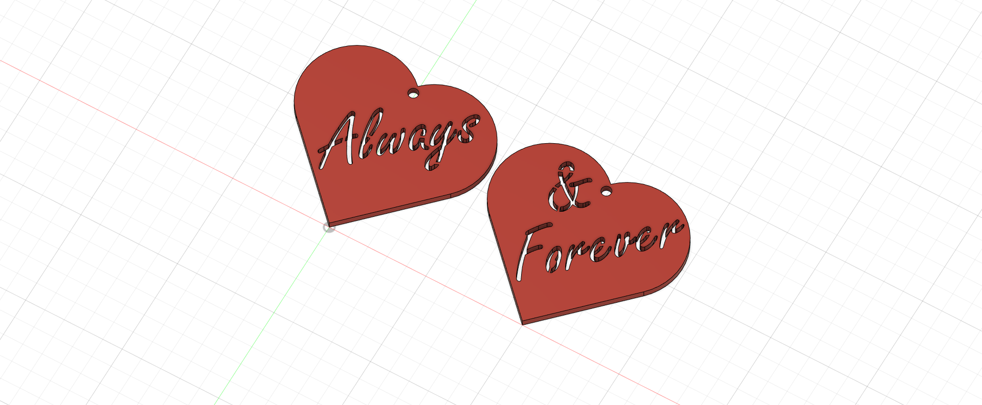 Heart Earrings - "Always & Forever"