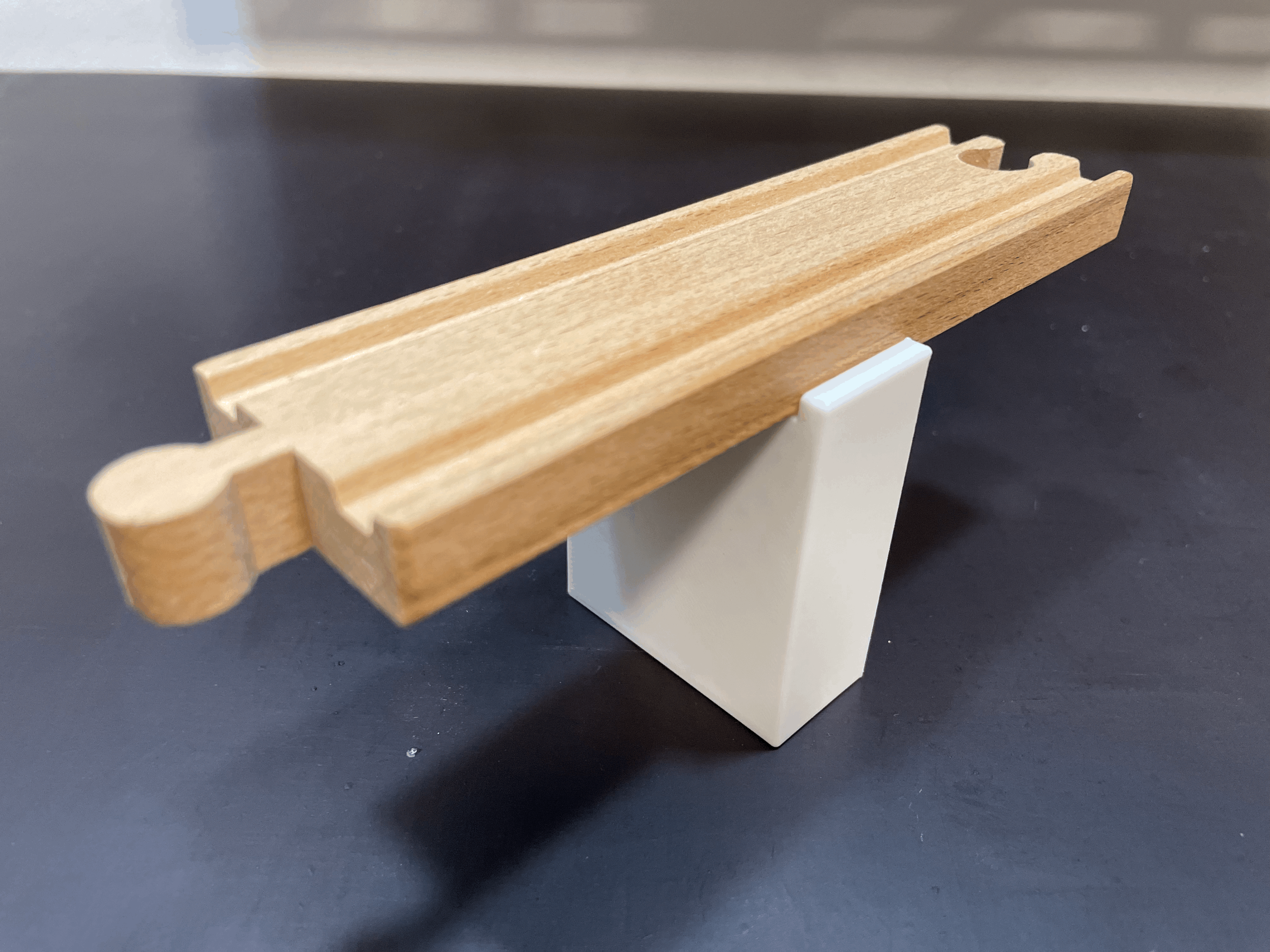 Wooden Train Track Bridge Pier