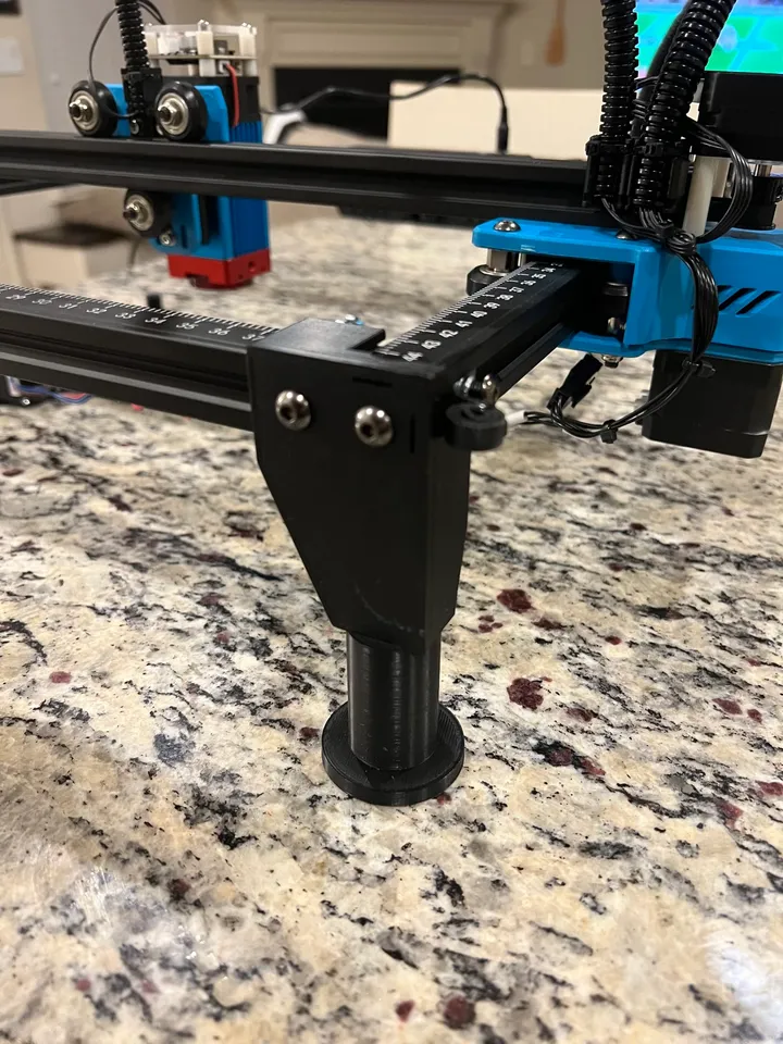 TwoTrees TTS-55 Pro Replacement feet with adjustable extenders by willyc_, Download free STL model