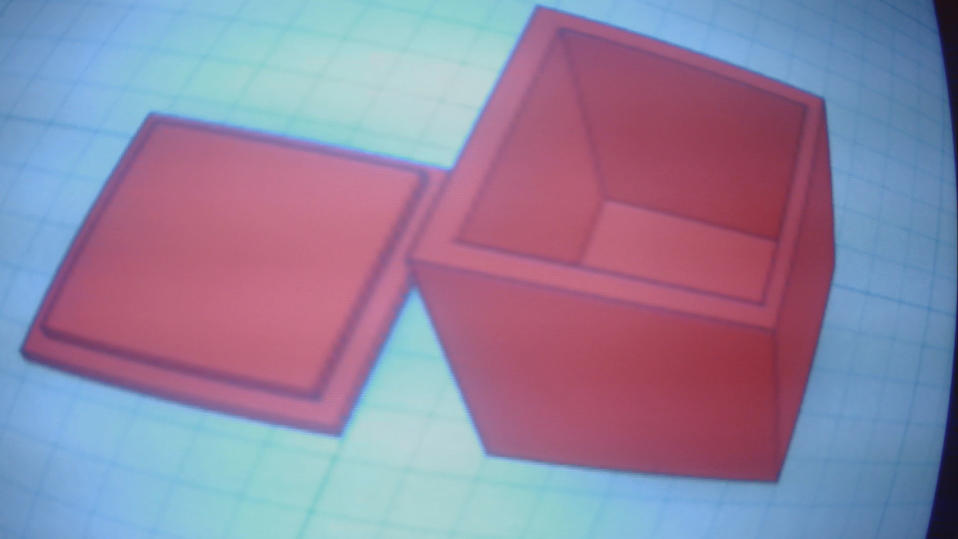 Half-centimeter Box and Lid Fast Print