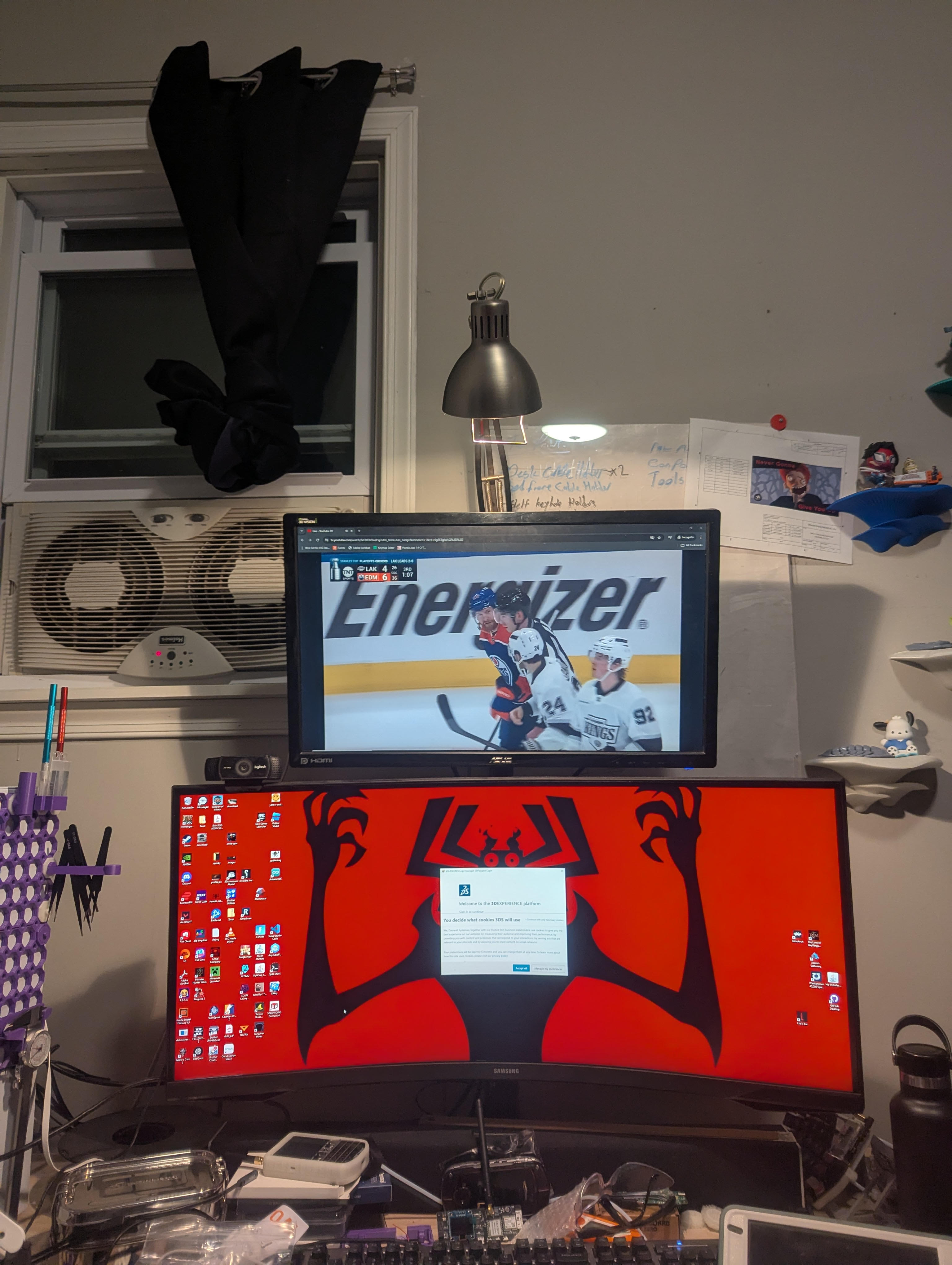 Monitor Stand Desk Lamp Mount