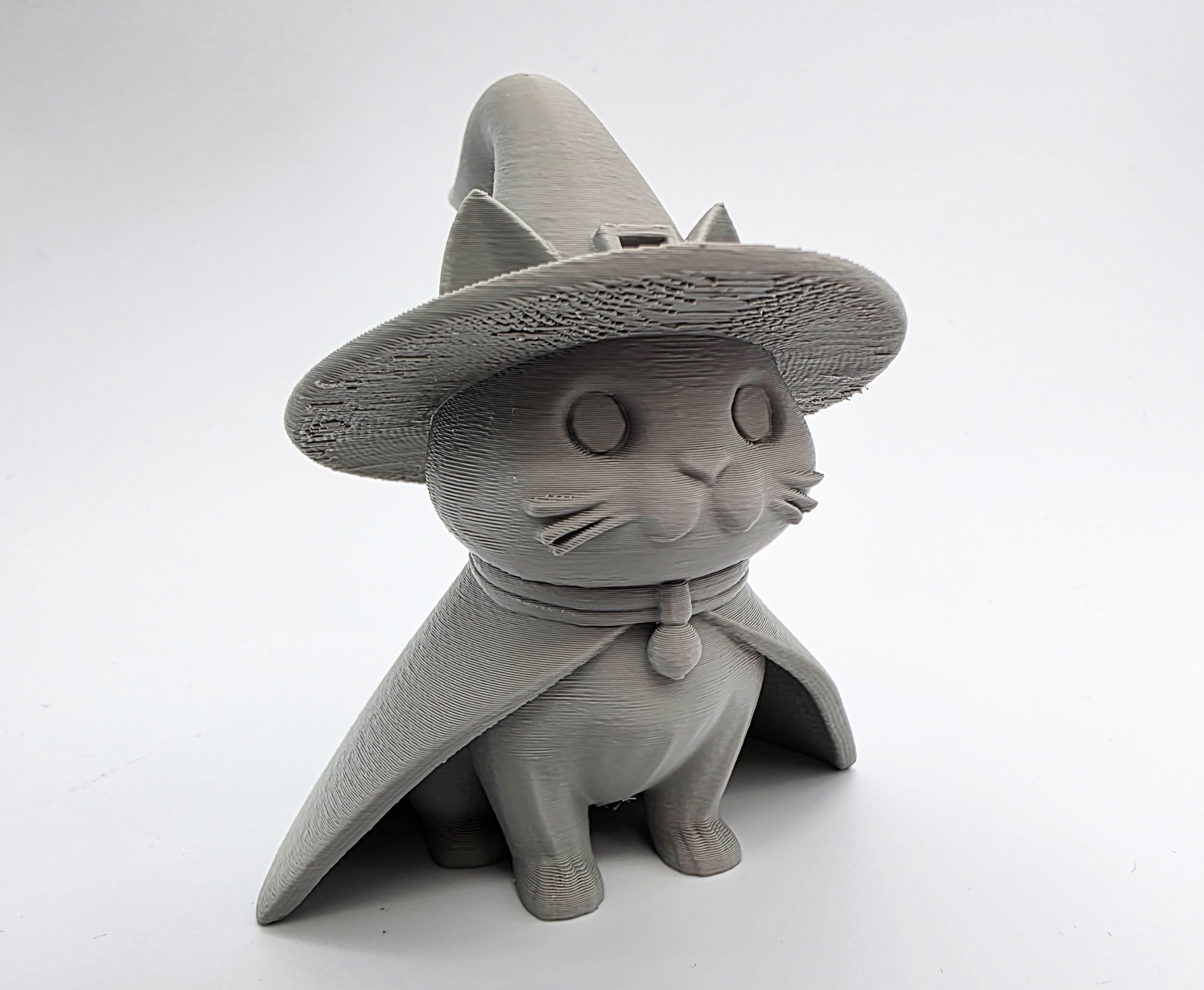 Caped Witch Cat -  Flat Bottom