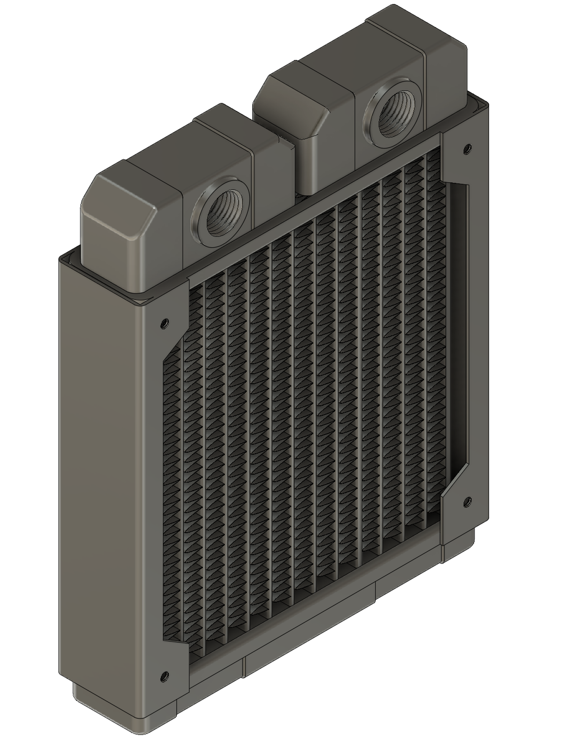 Dracaena 120mm Radiator (STEP file) 3D model