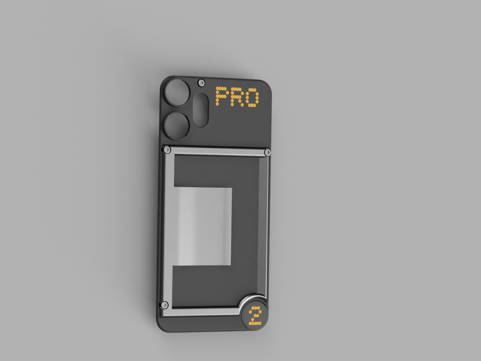 CMF Phone 2 Pro Cover with attachable Money/Card Clip 3D model thumbnail