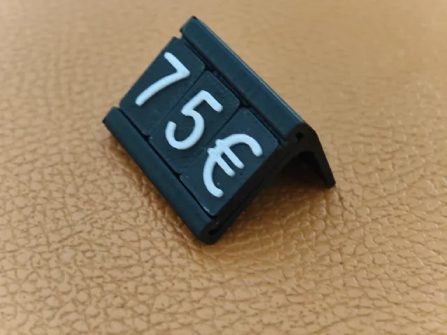 Price label 20x10mm with support - Etiquettes de prix de 20x10mm avec support