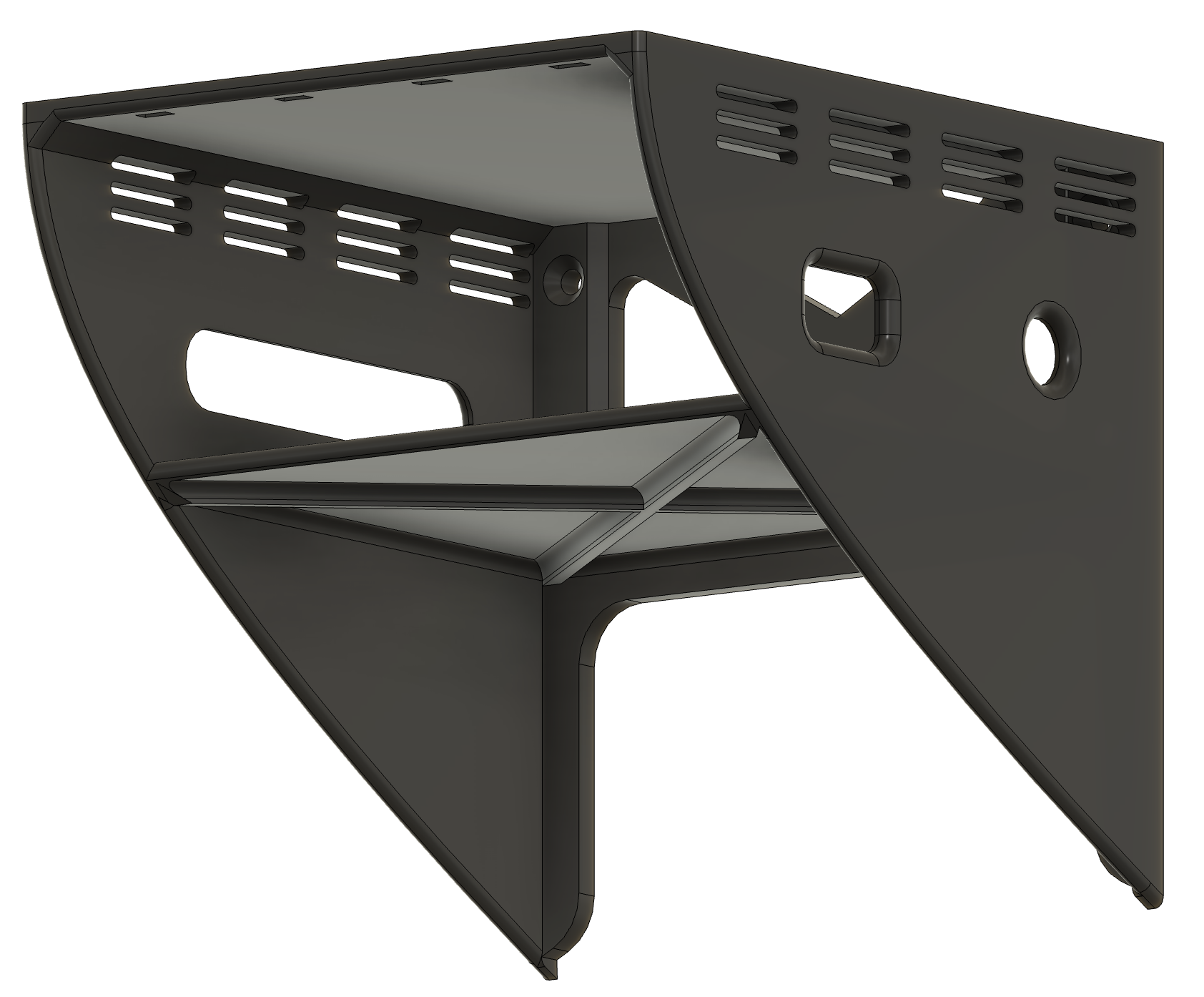 GB10 Dual Enclosure Shelf + mac mini