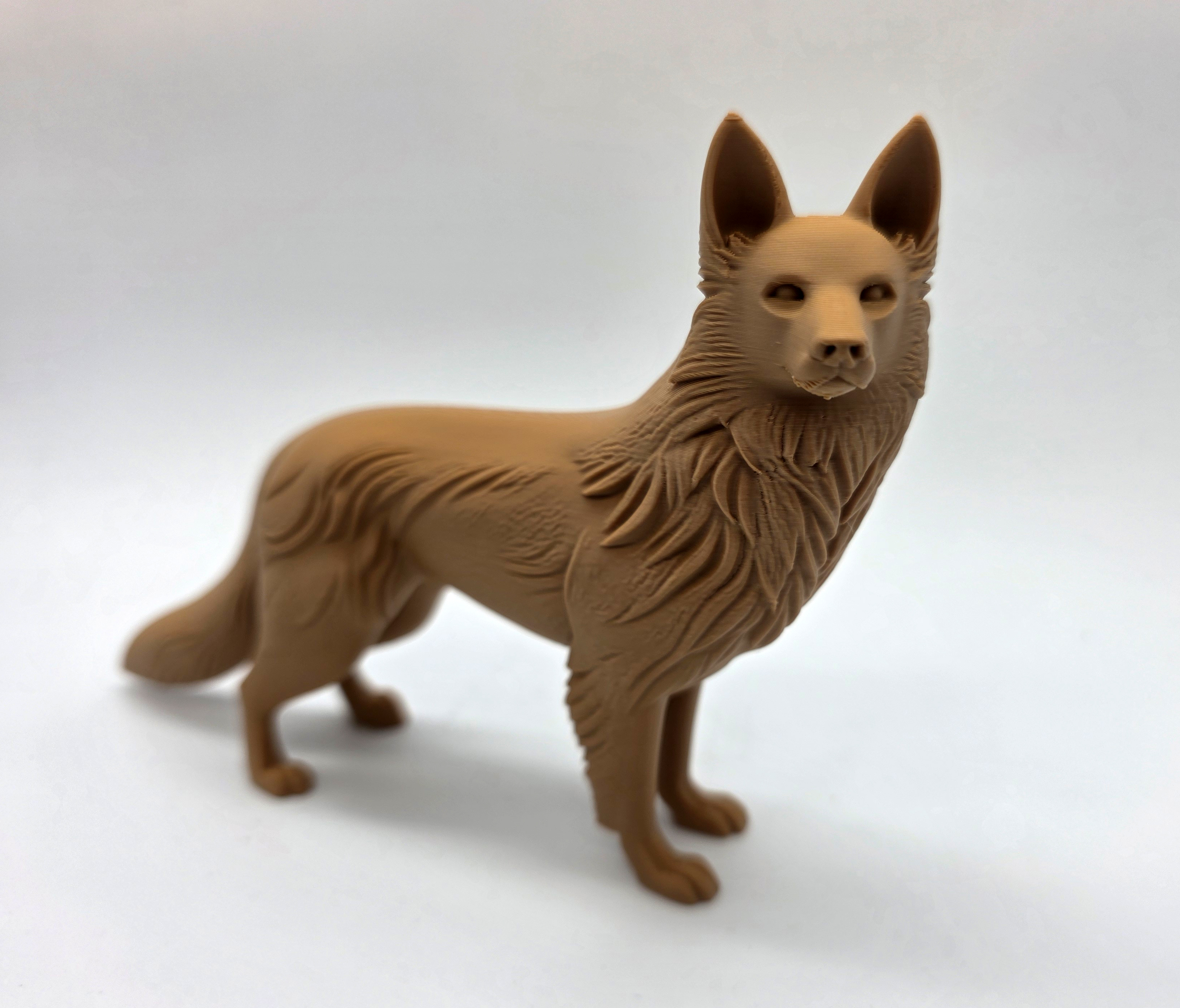 Standing Australian Kelpie Statue