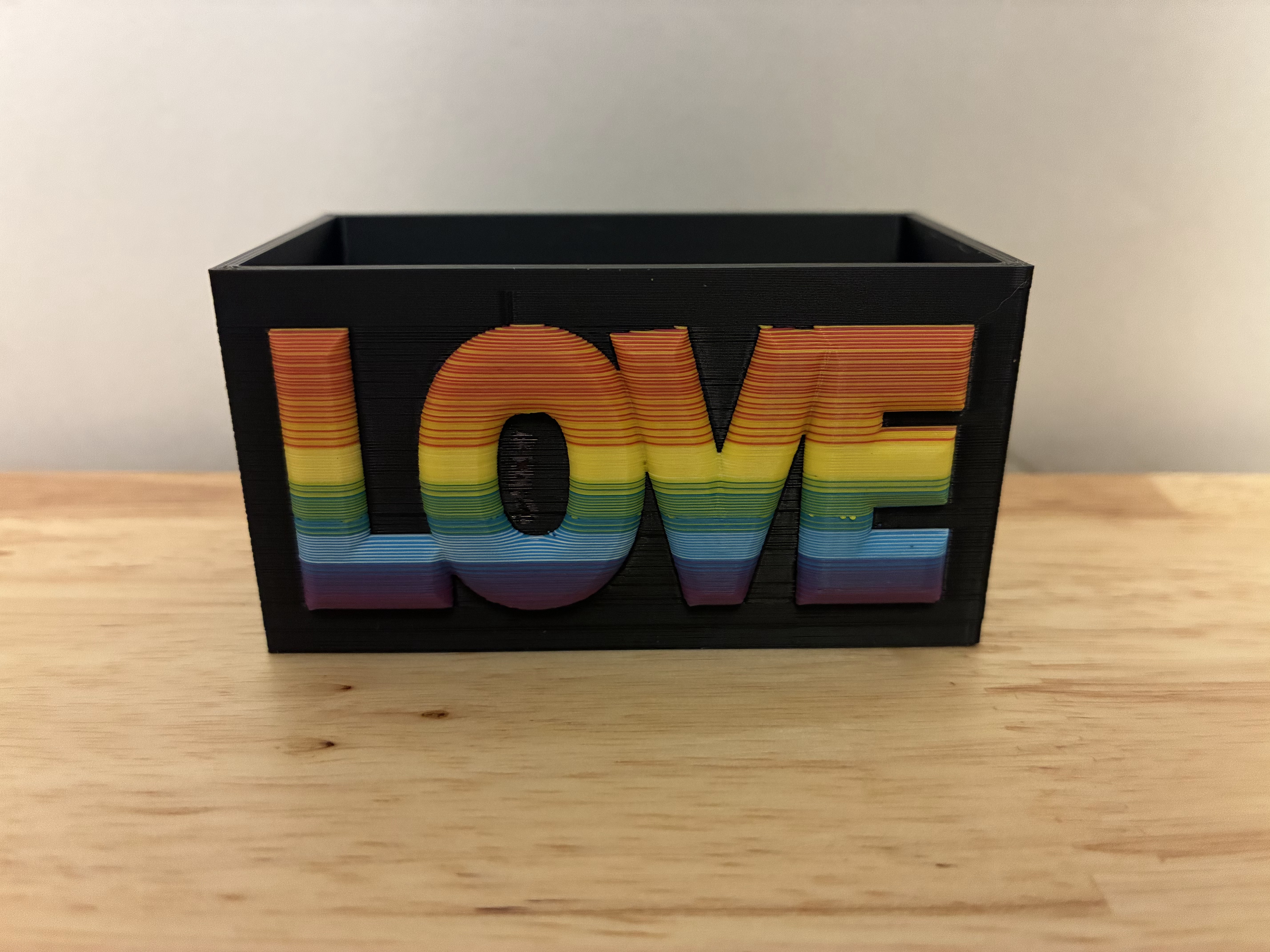 ColorMix Rainbow LOVE Trinket Box