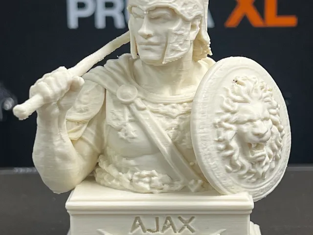 Ajax Bust – Greek Hero Warrior Statue STL