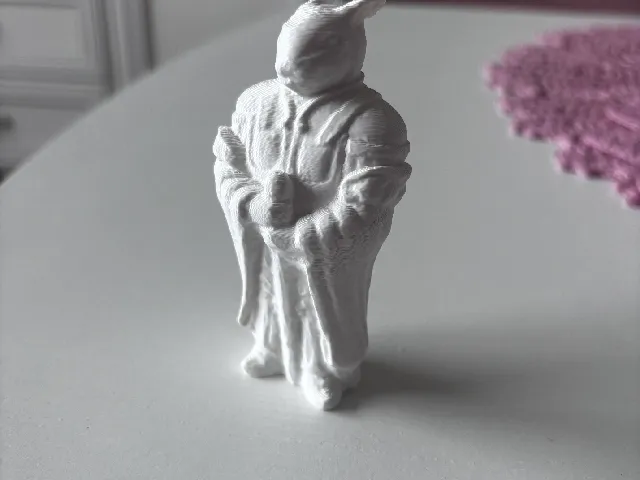 Robed Rabbit Wizard Figurine