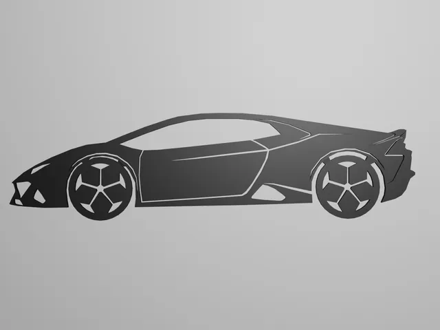 Lamborghini Hurricane flat wall art