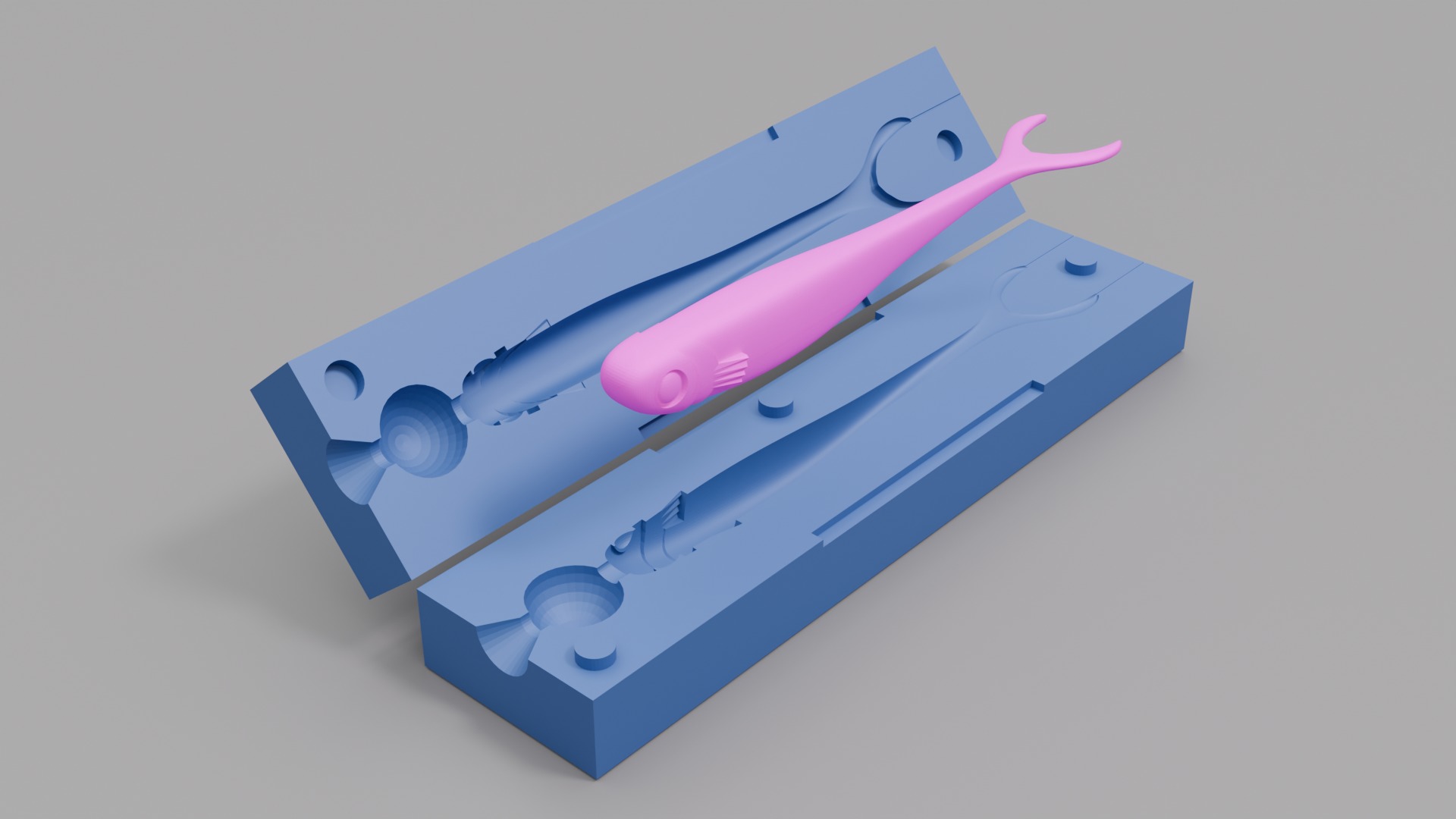 Bait mold Slimmy Slug 80 mm