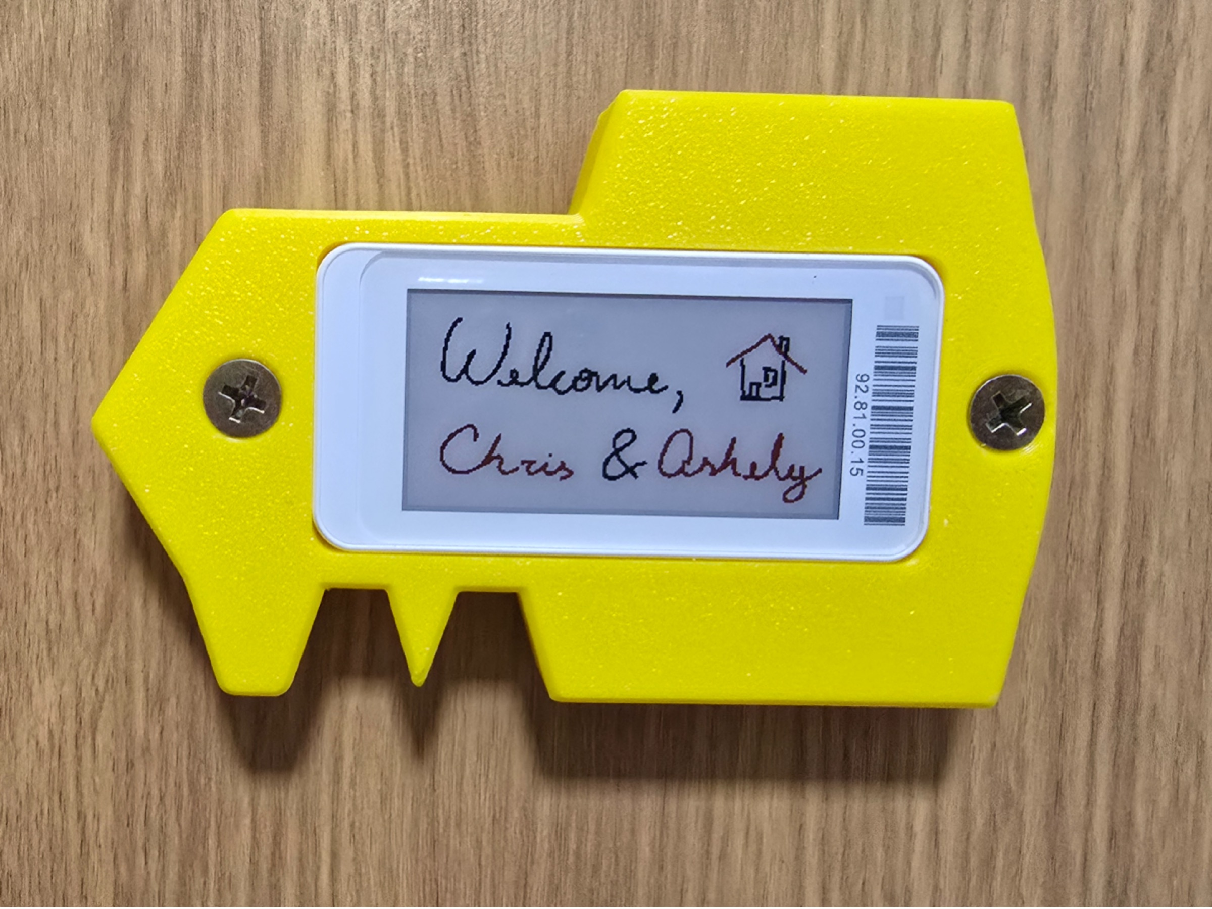 Key e-ink tag case – fridge magnet, keychain, wall & tape mount (Pingente)