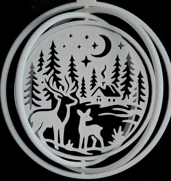 NEW Winterland Deer Christmas Tree Rotating Ornament 7 2025 edition