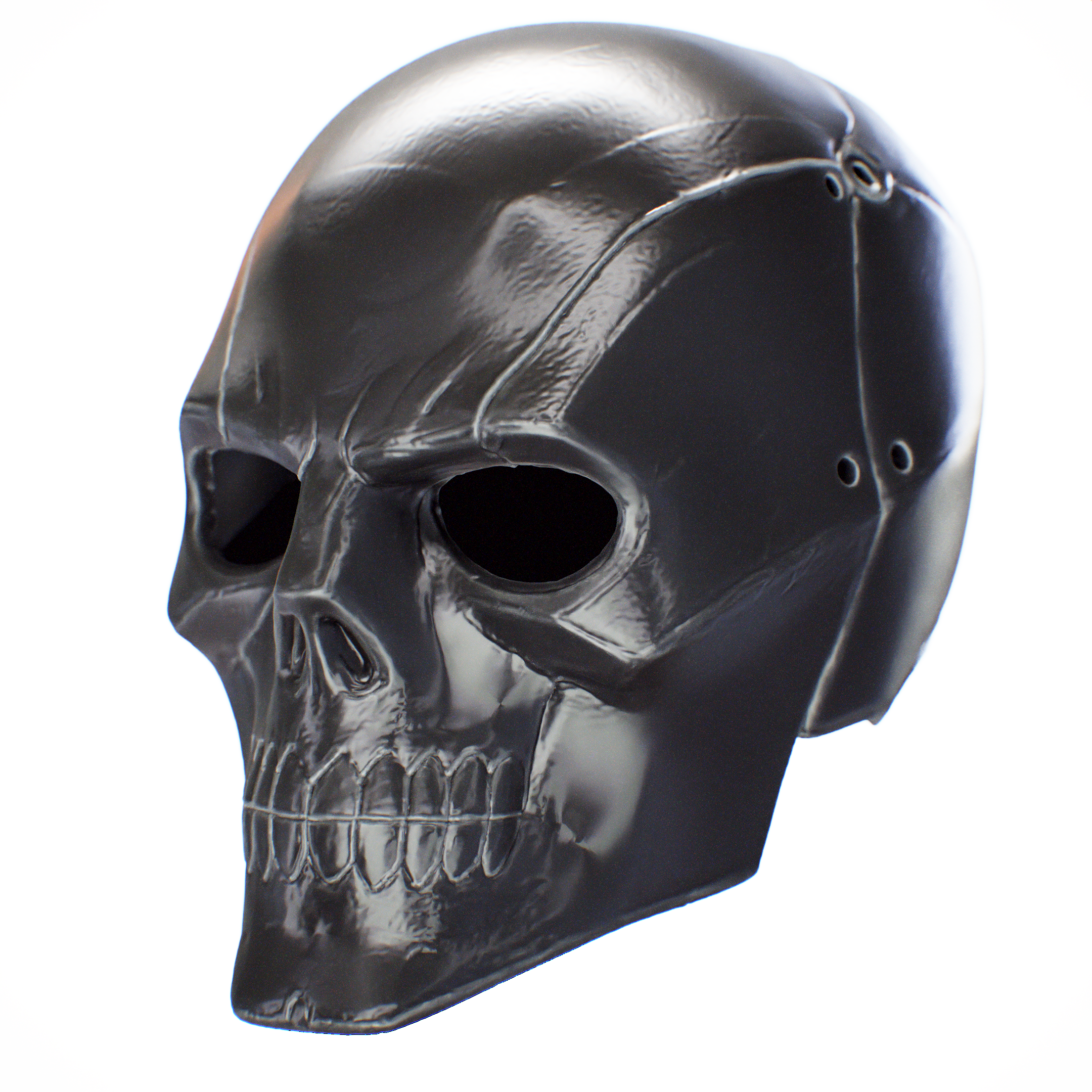 Black Mask Syndicate from Batman Arkham Knight real size - Máscara negra del Sindicato de Batman Arkham Knight tamaño real - Skull Mask - Calavera Mascara