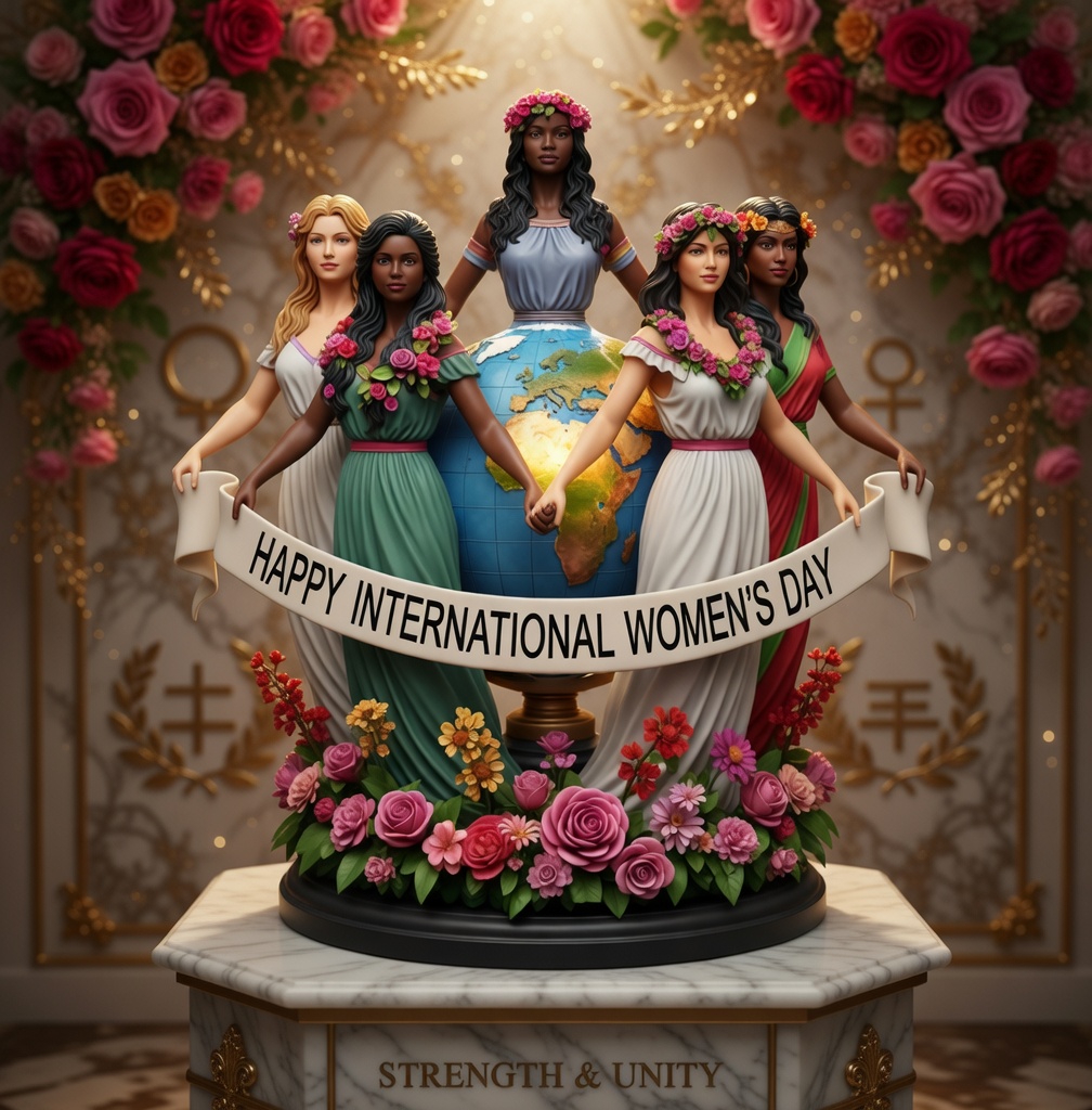 Happy International Women's Day - 3D Printable Model