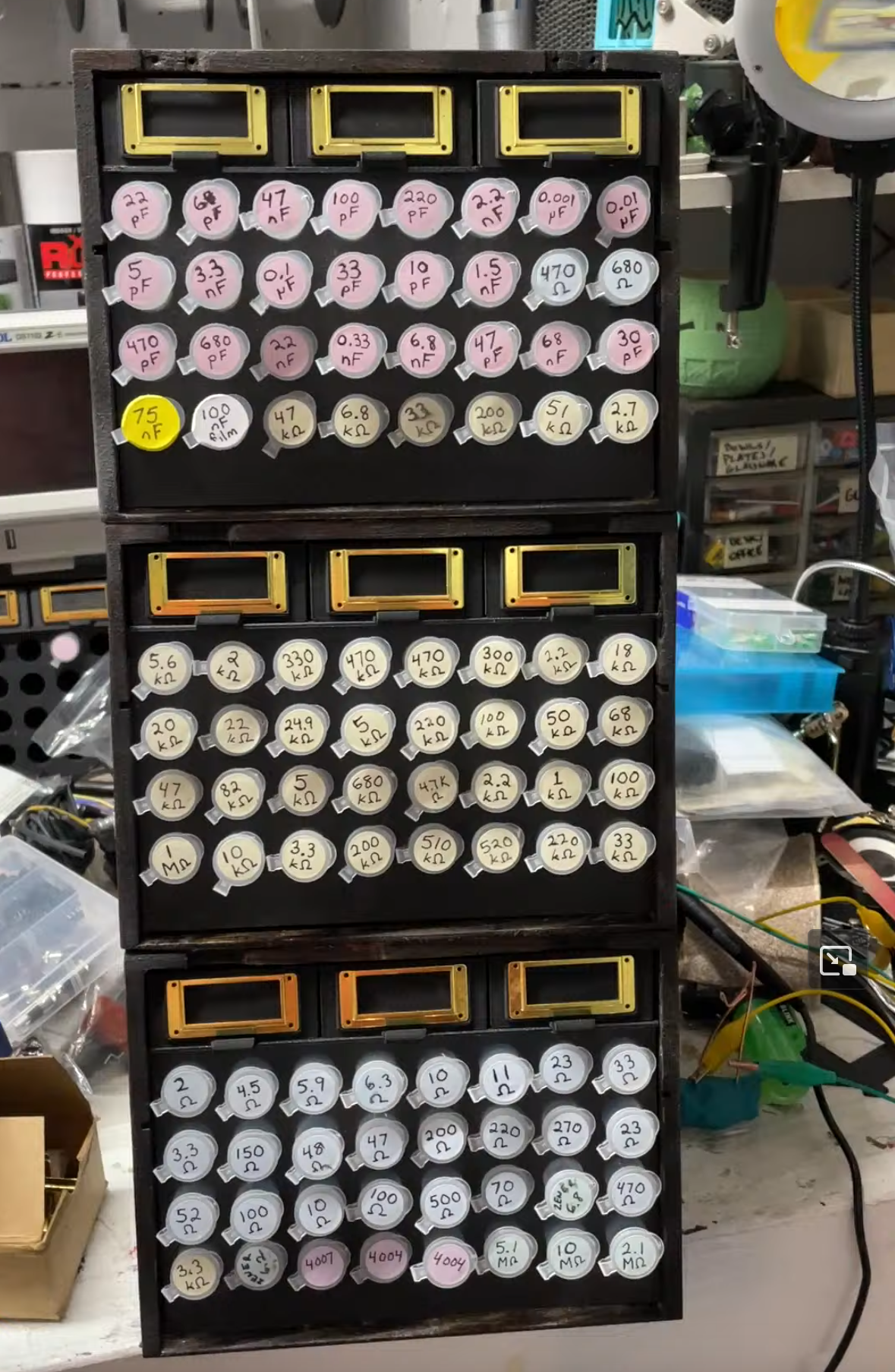 Resistor / Small Parts Storage