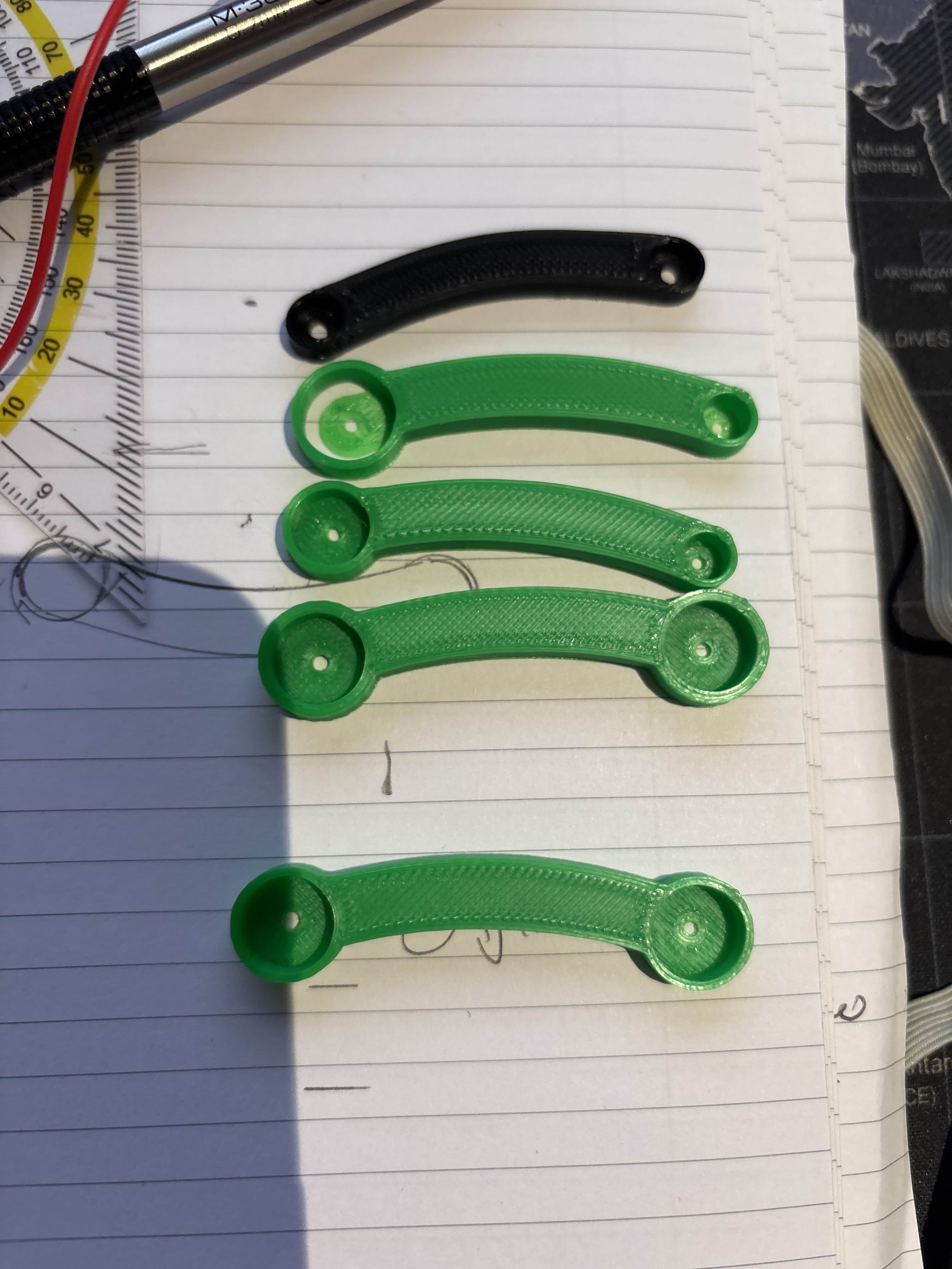 passive arm for bigger bearings 3D model thumbnail