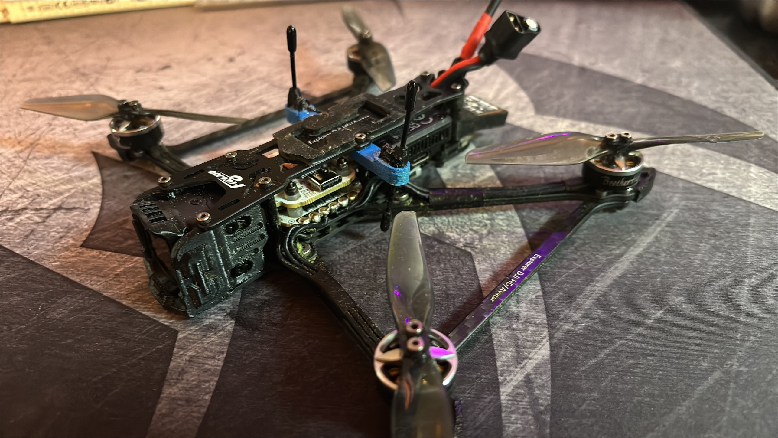Flywoo Explorer LR4 Antenna Mount 2.4g Diversity