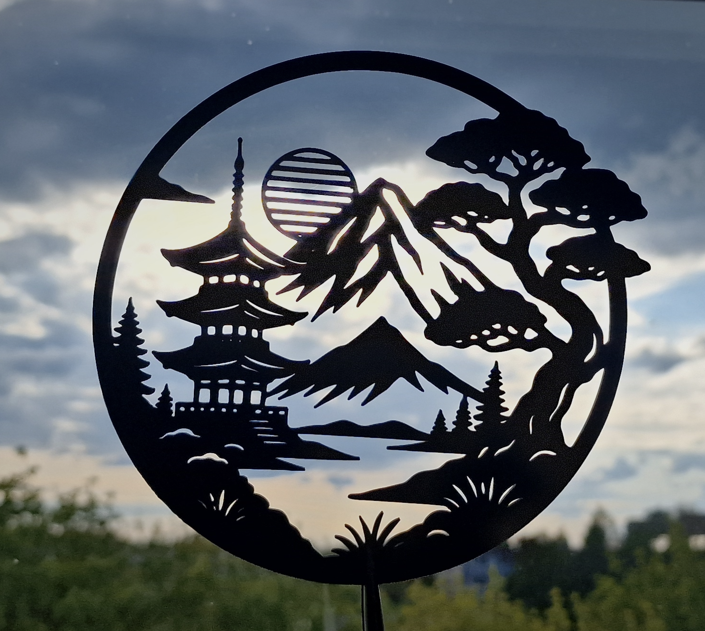 A Japanese-inspired landscape