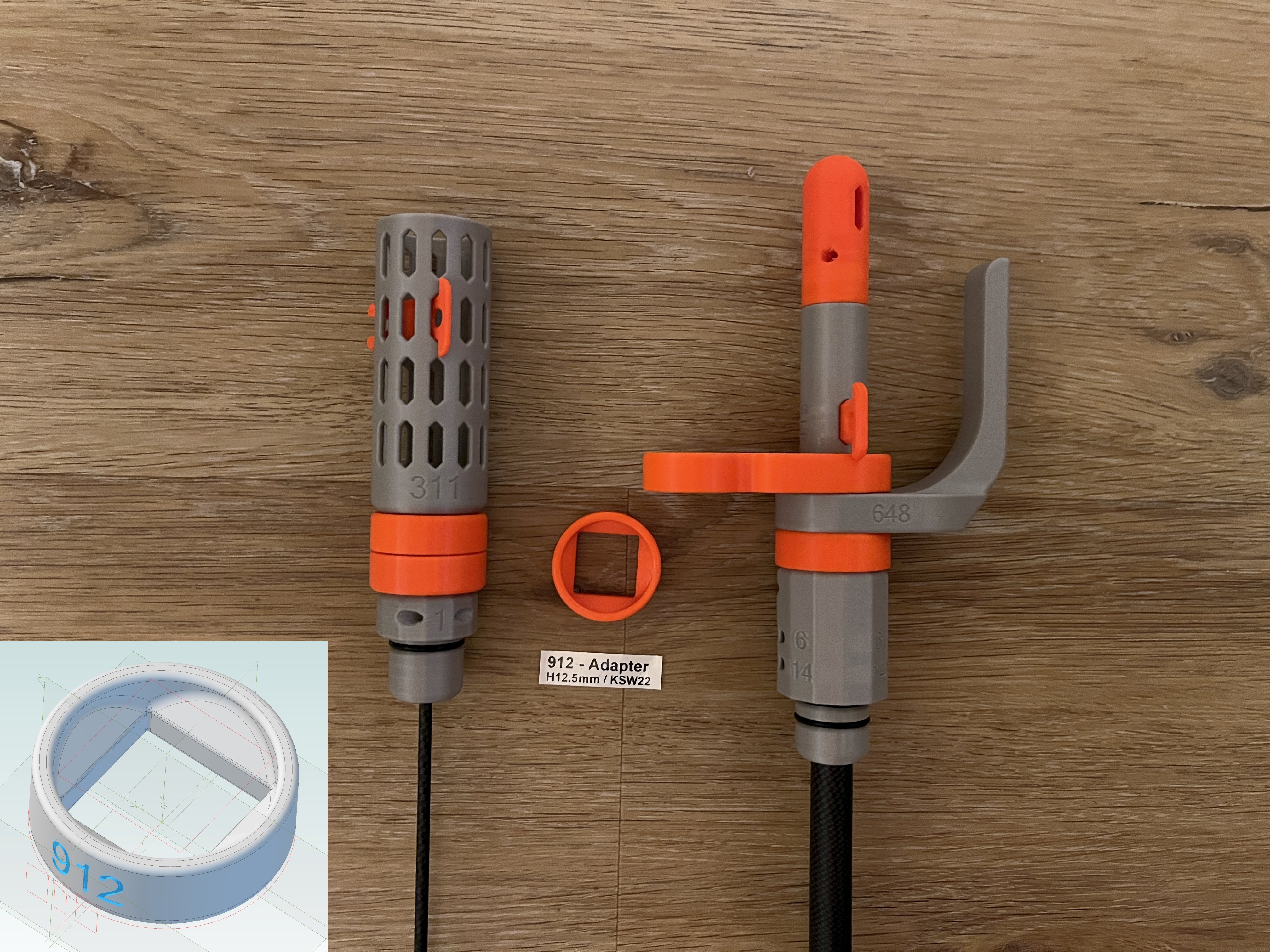 GeoCaching 912:   KSW22 - Adapter-Ring   -  M6-Mount