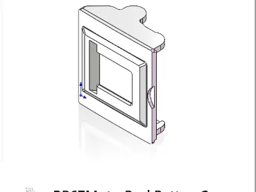 Battery holder for RB67 motor back