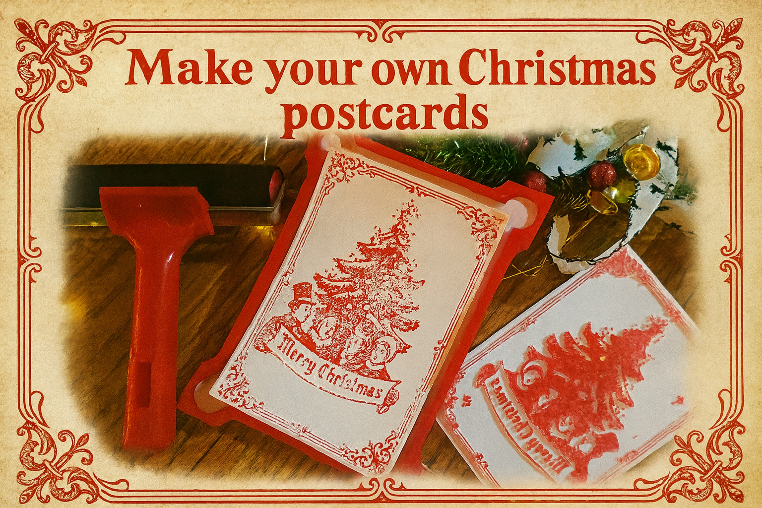 Make your own Christmas Postcards